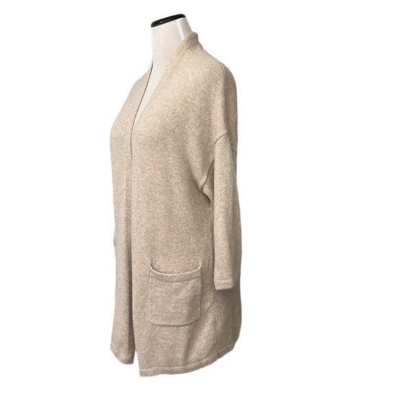 GAP Women’s Open Front Kimono Front Pocket alpaca blend Oatmeal Cardigan  XS/S - Picture 4 of 13